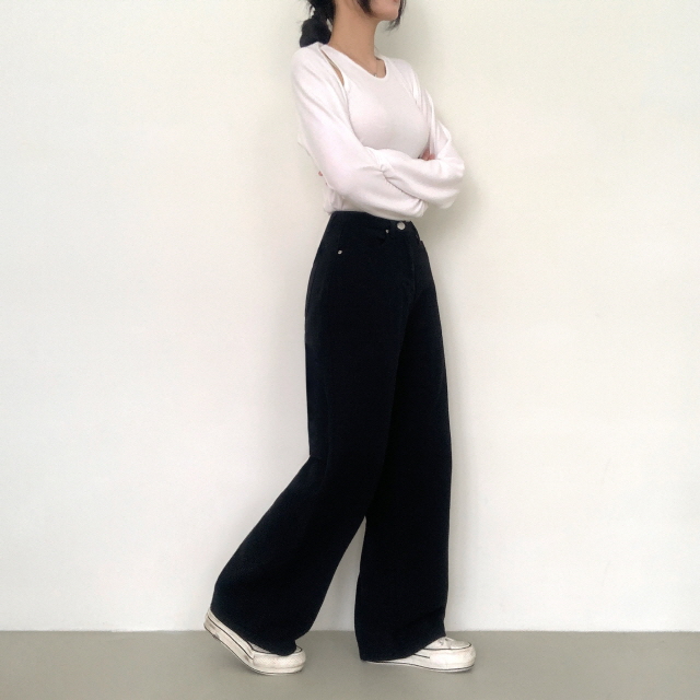 💗20%할인💗[숏,롱/6COL/기획❣] 아르노 히든밴딩 컬러 코튼 면 바지 베이직 난스판 와이드 데일리 팬츠 상세 이미지 57