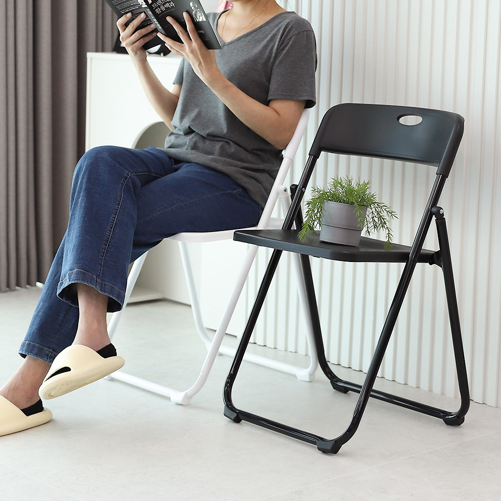 1+1 제로 다용도 접이식의자 사출 간이 의자 폴딩체어