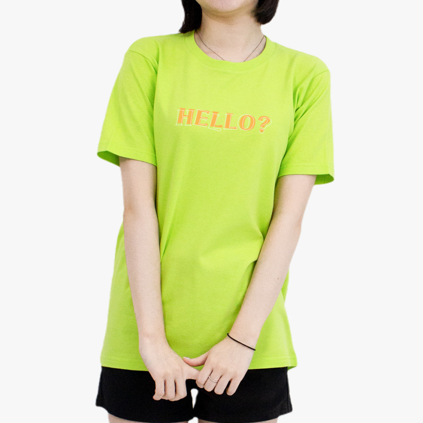 여성 20수 면 여름 반팔 티셔츠 라운드 박스핏 롱 이너 레이더드 빅사이즈