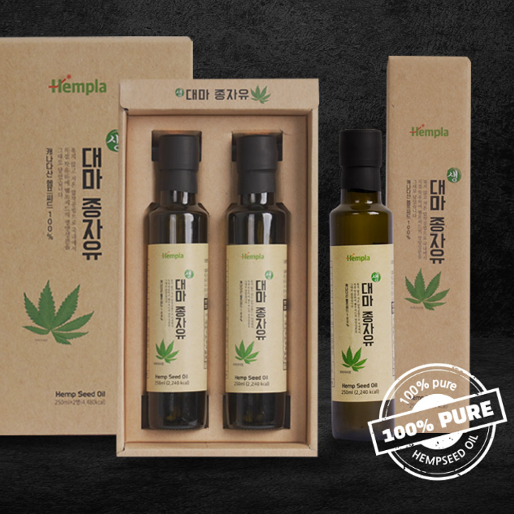 250ml 생대마종자유 캐나다산 햄프씨드오일 1병 냉압착 프리미엄 오일 - 상세 이미지 2