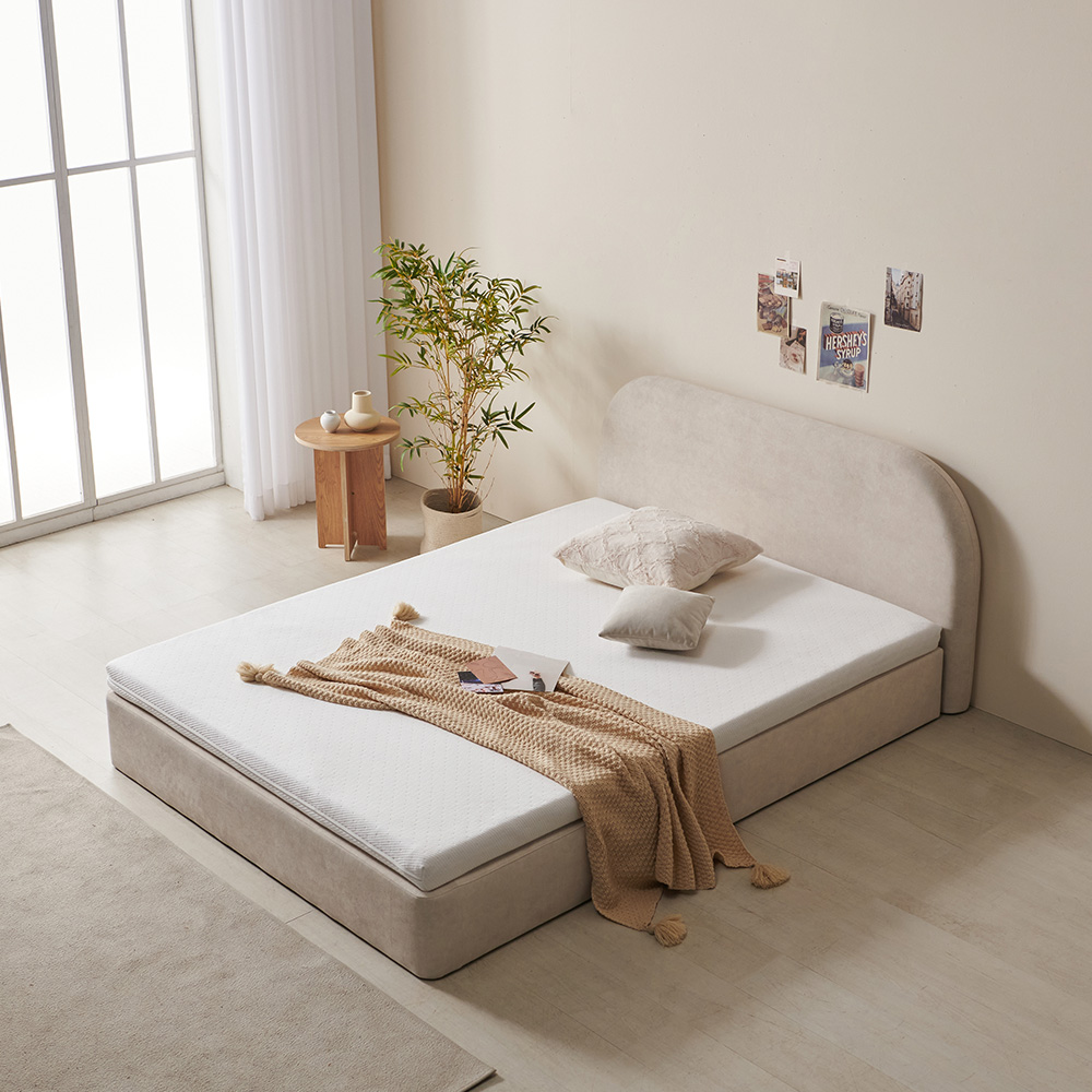 벨라 무헤드 토퍼프레임 신혼부부 침대파운데이션 매트리스받침 토퍼받침대 싱글