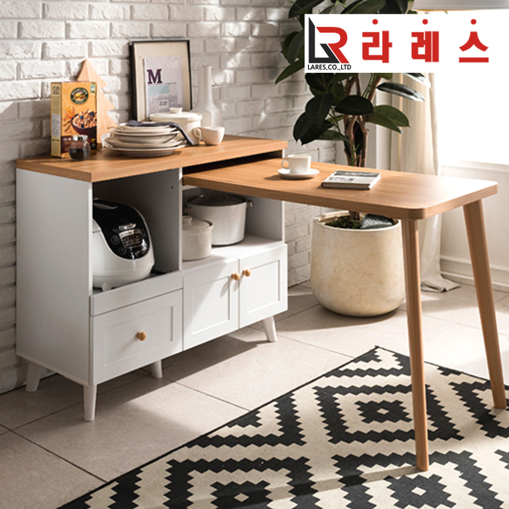 게일 1000 낮은 콤비렌지대 식탁 세트 - 메인 이미지