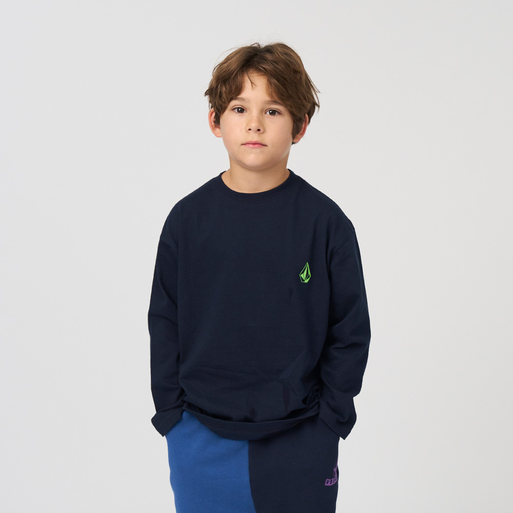 볼컴키즈 백포인트 롱 티셔츠_D4F303 - 상세 이미지 4