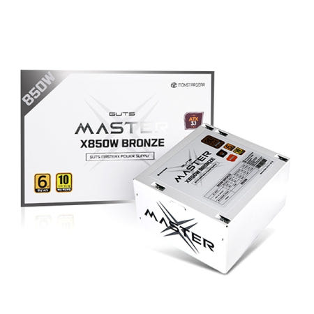 몬스타 가츠 MASTERX X850W 80PLUS브론즈 화이트 ATX3.1
