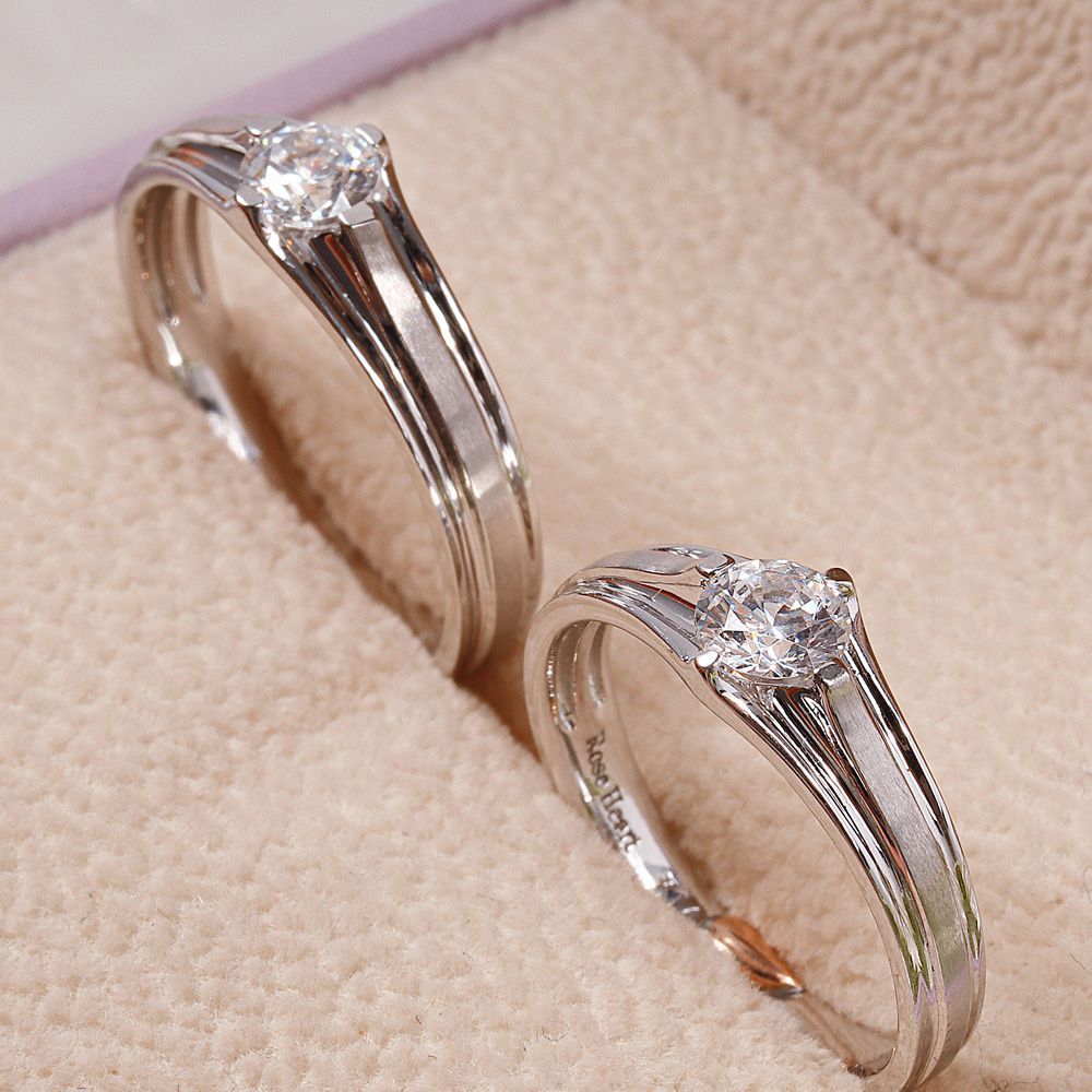 천연 다이아 커플링 3부 우신 GIA 러비 남자 여자 반지 결혼 기념일 생일 선물