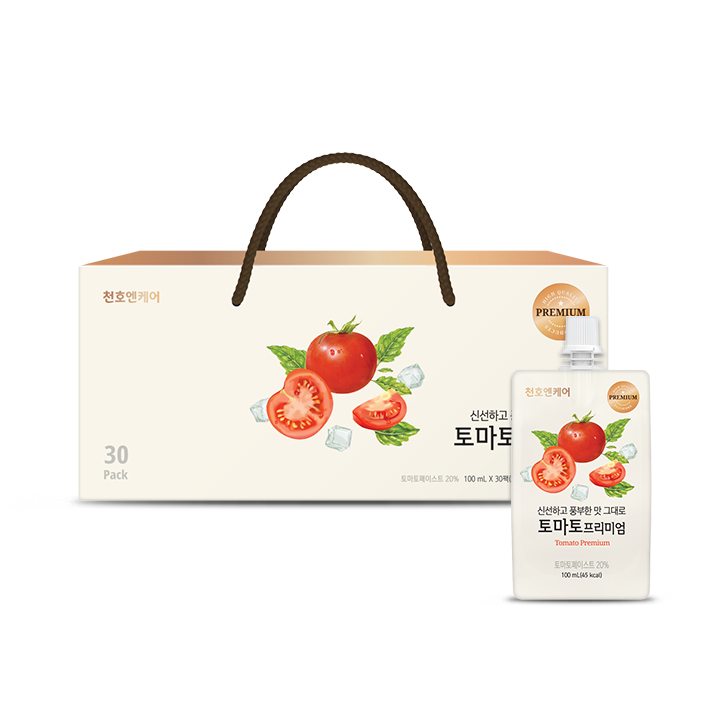 천호엔케어 고농축 토마토 과채주스 토마토즙 프리미엄 100ml x 30개입 - 상세 이미지 2