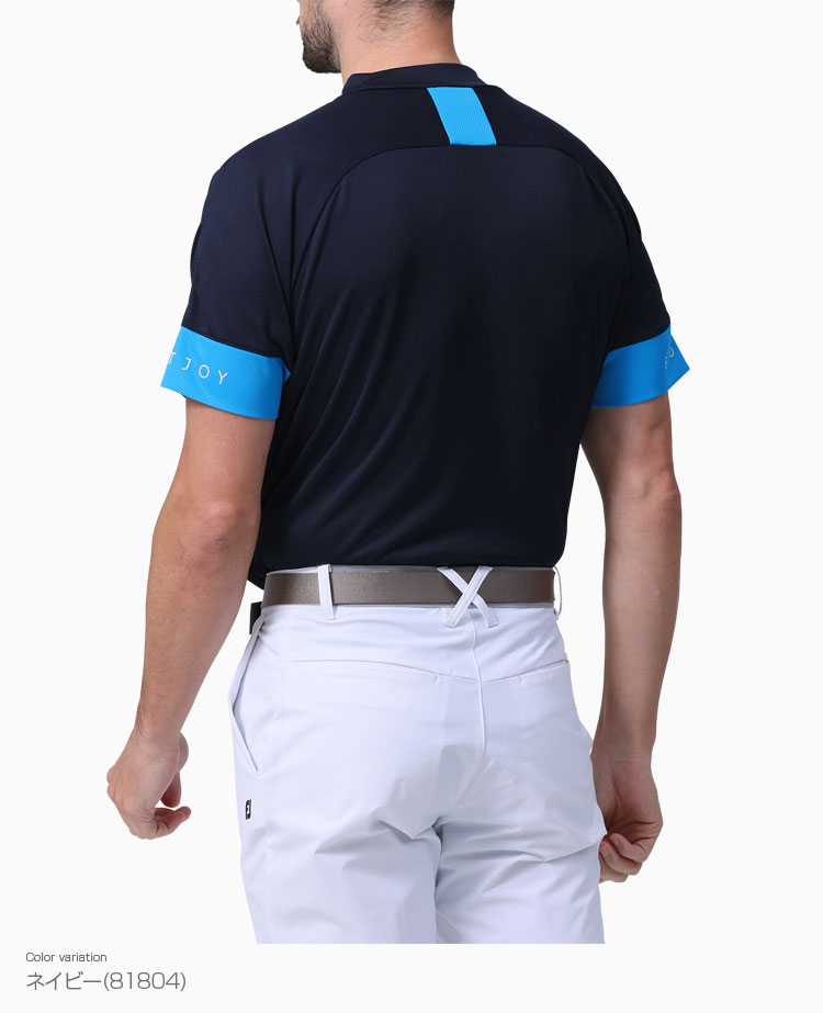 풋조이 FOOTJOY 남성 골프 모크넥 로고 반팔 티셔츠 FJ-S24-S05 3컬러 - 상세 이미지 3