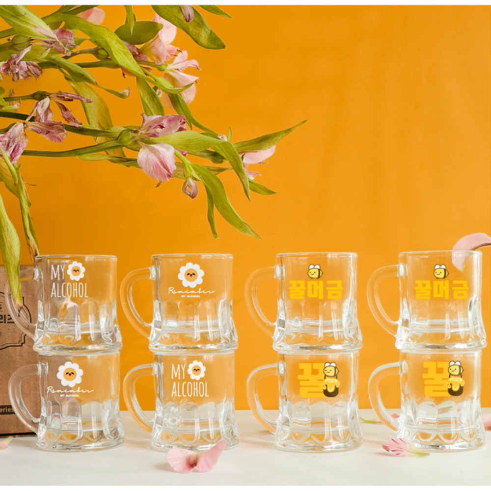 미니맥주잔 특이한 손잡이 소주잔 이쁜 예쁜 술잔 세트