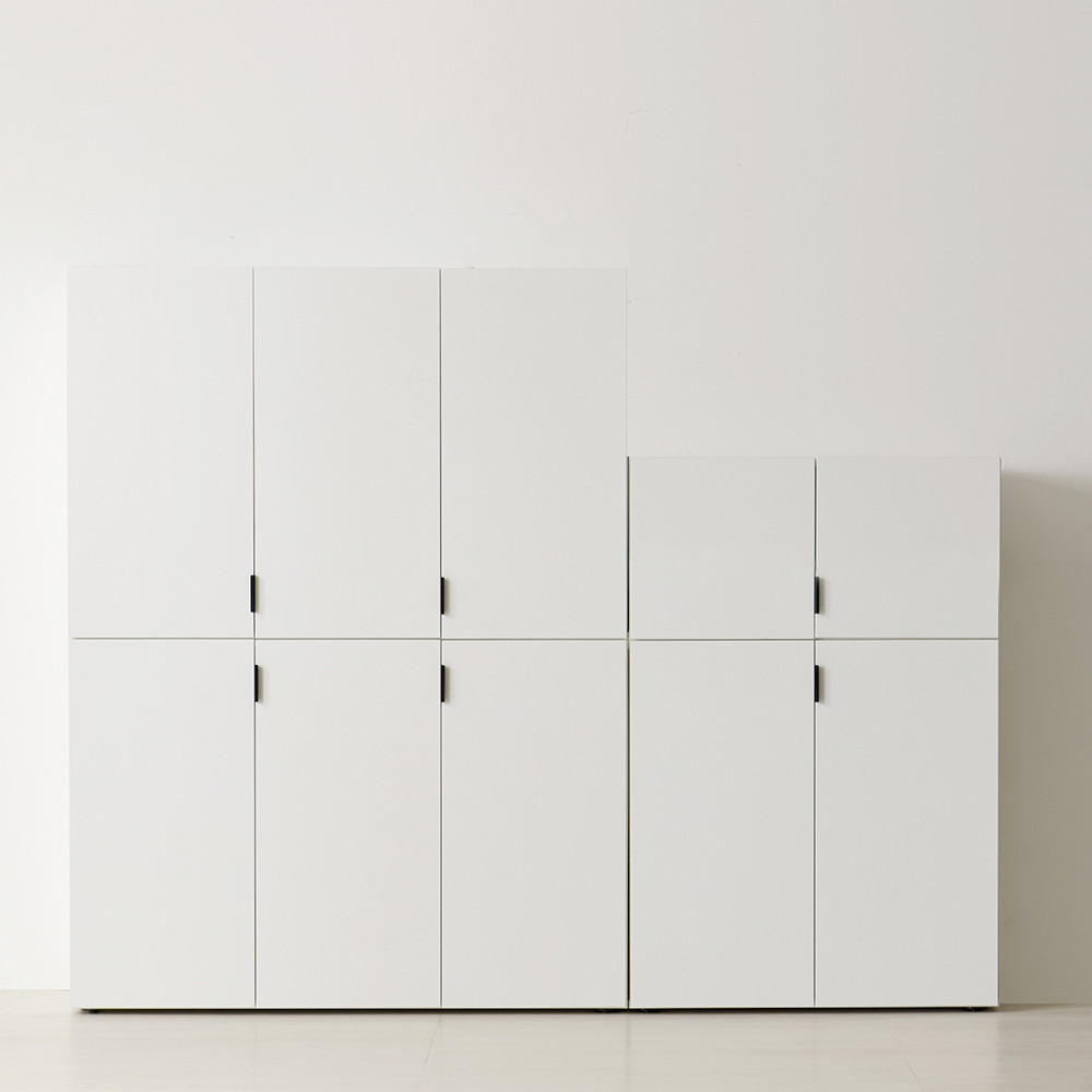 높은 다용도 베란다 수납장 거실 틈새 베란다장 옷 800 400 1200, 3단, 화이트