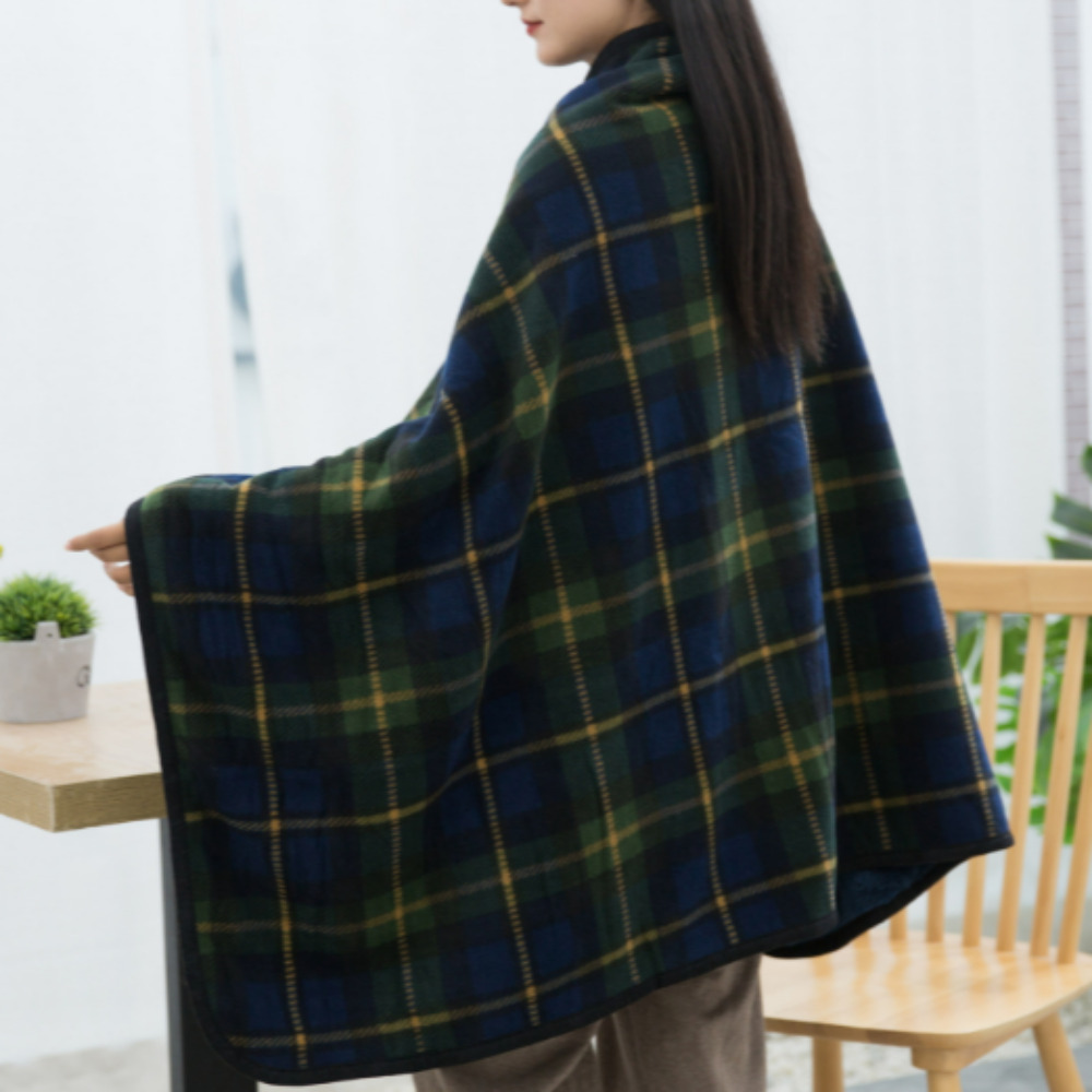 똑딱이 무릎담요 비행기 차랑용 밍크담요 망토 극세사 입는담요