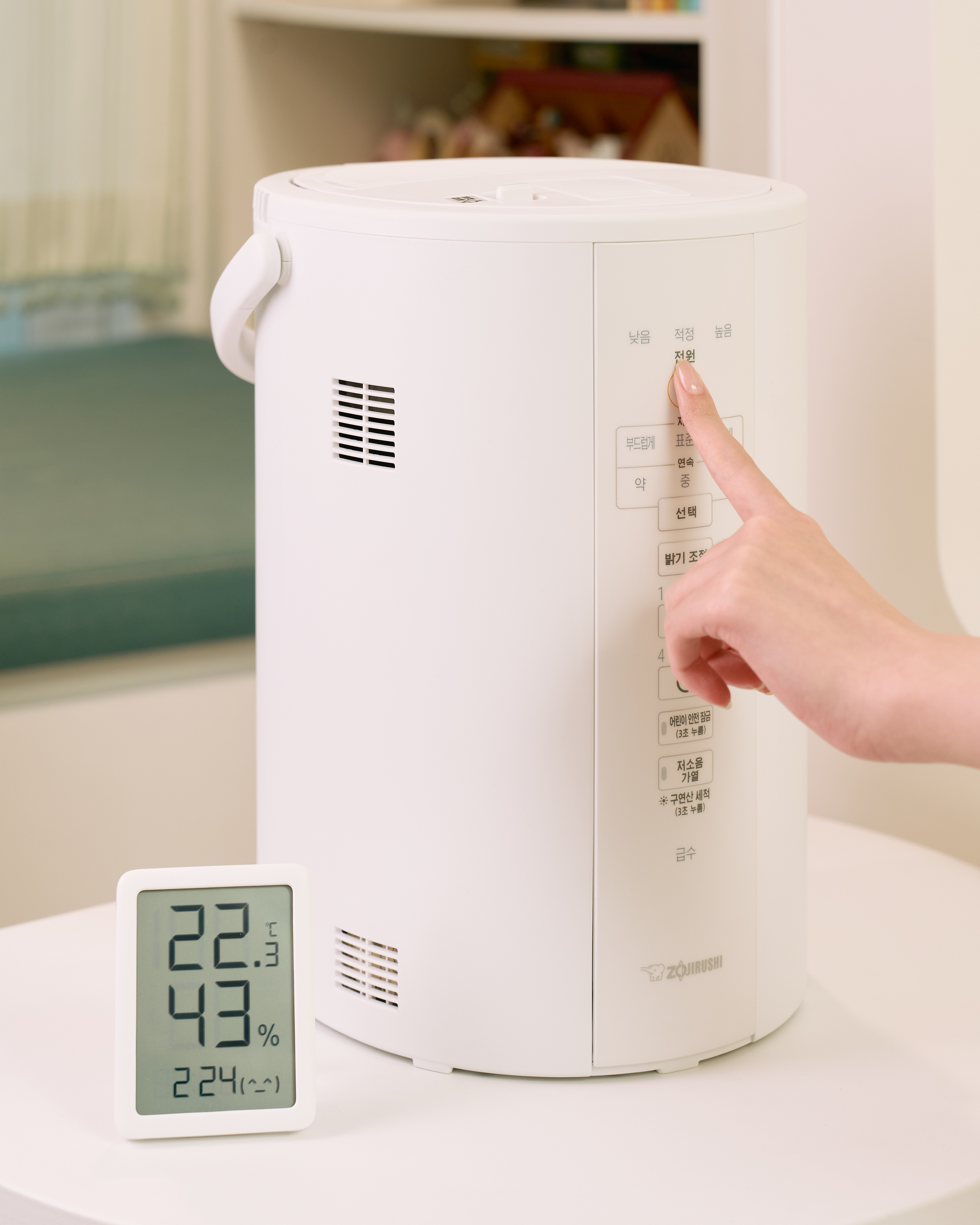 조지루시 가열식 가습기 신형 국내용 220V 대용량 신생아 3.1L 아기 사무실 방 거실