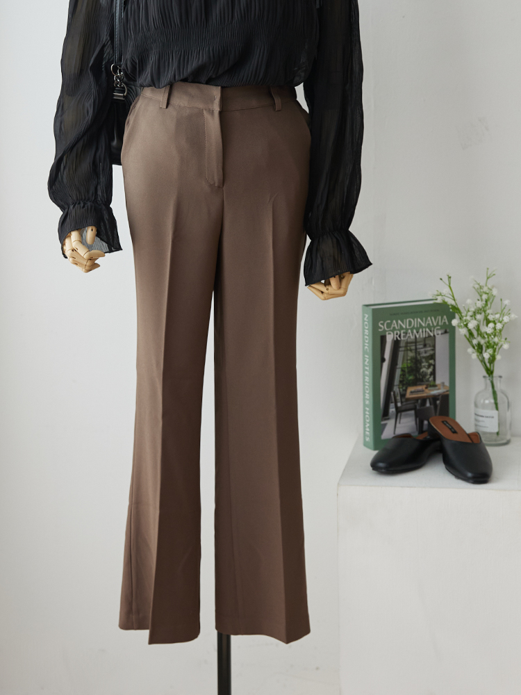 로무 세미부츠컷 스판 뒷밴딩  가을 슬랙스 - 상품 이미지