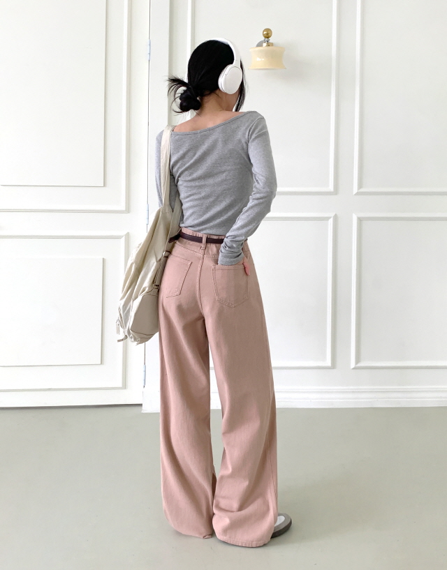 💗20%할인💗[숏,롱/6COL/기획❣] 아르노 히든밴딩 컬러 코튼 면 바지 베이직 난스판 와이드 데일리 팬츠 상세 이미지 31