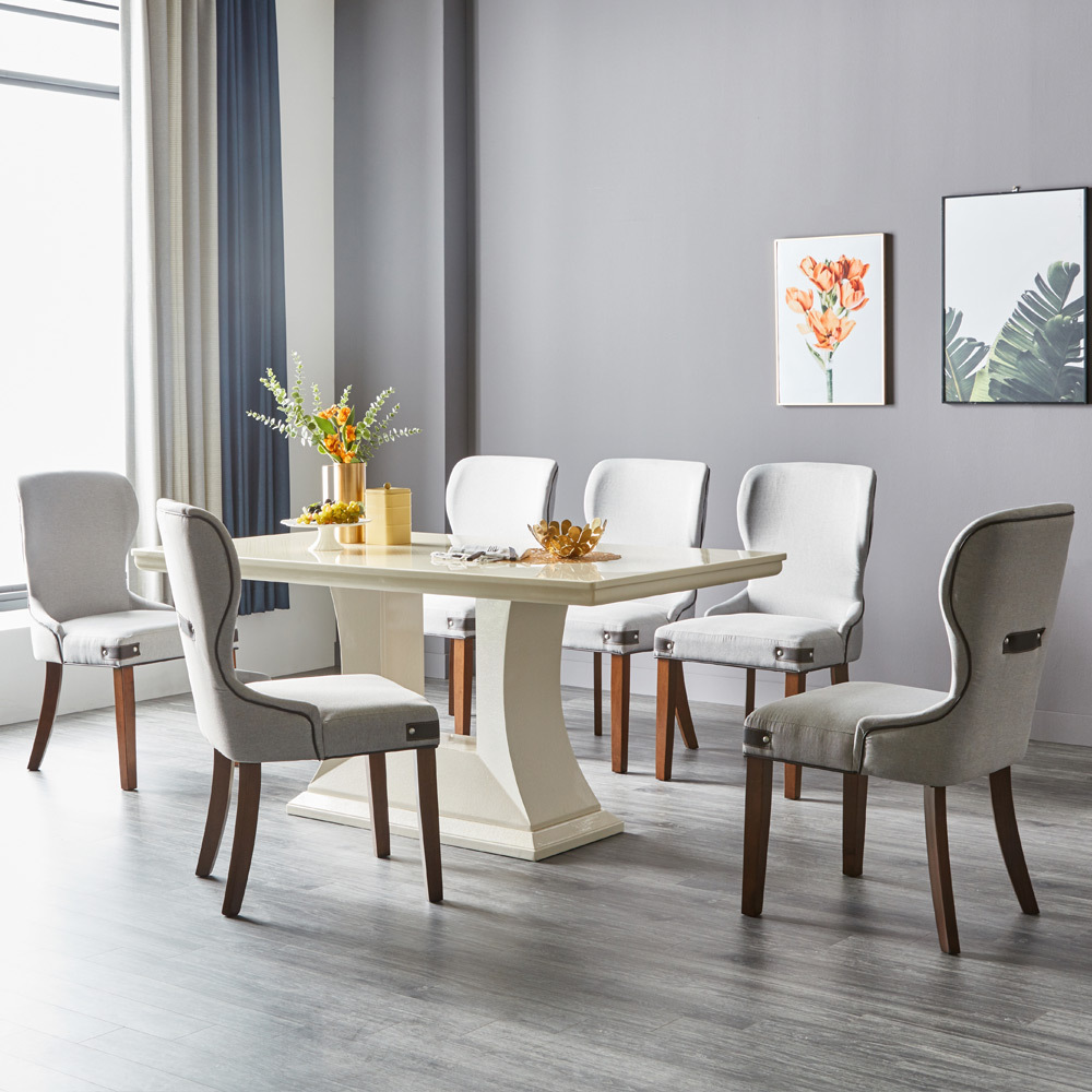 V204 대리석 6인 식탁세트