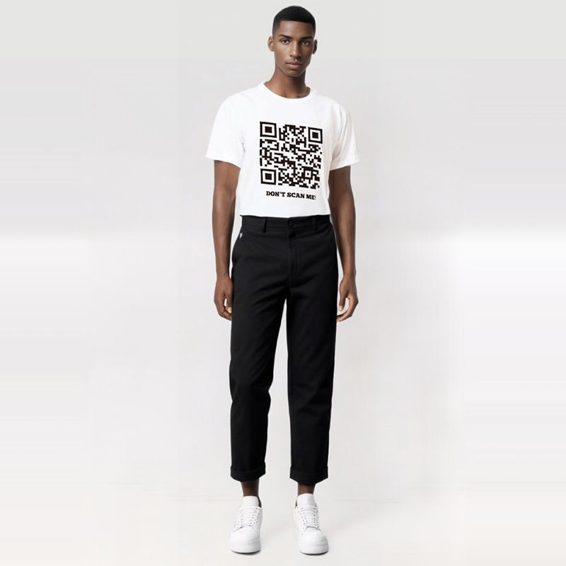 법규 QR 티셔츠 재밌는 티 셔츠 옷 쓸데없는 특이한 선물 쓸모없는 웃긴 인싸템 - 상세 이미지 5