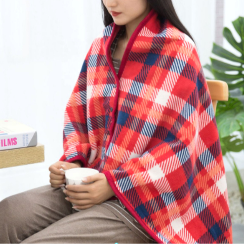 똑딱이 무릎담요 비행기 차랑용 밍크담요 망토 극세사 입는담요