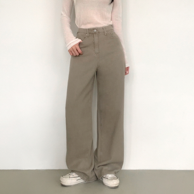 💗20%할인💗[숏,롱/6COL/기획❣] 아르노 히든밴딩 컬러 코튼 면 바지 베이직 난스판 와이드 데일리 팬츠 상세 이미지 34