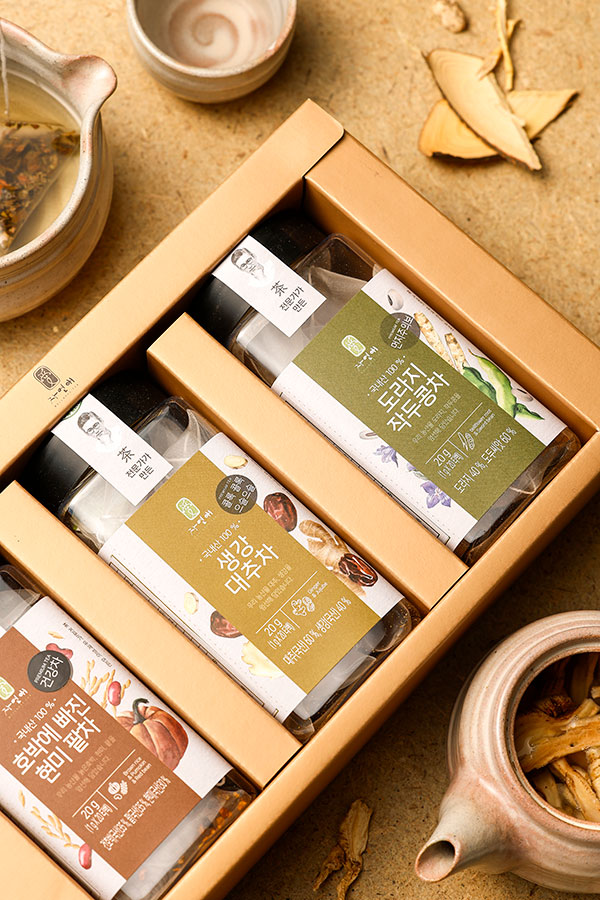 은사님 카페인 없는 마시는 프리미엄 블렌딩 차 3종 선물세트 30티백 - 상세 이미지 5