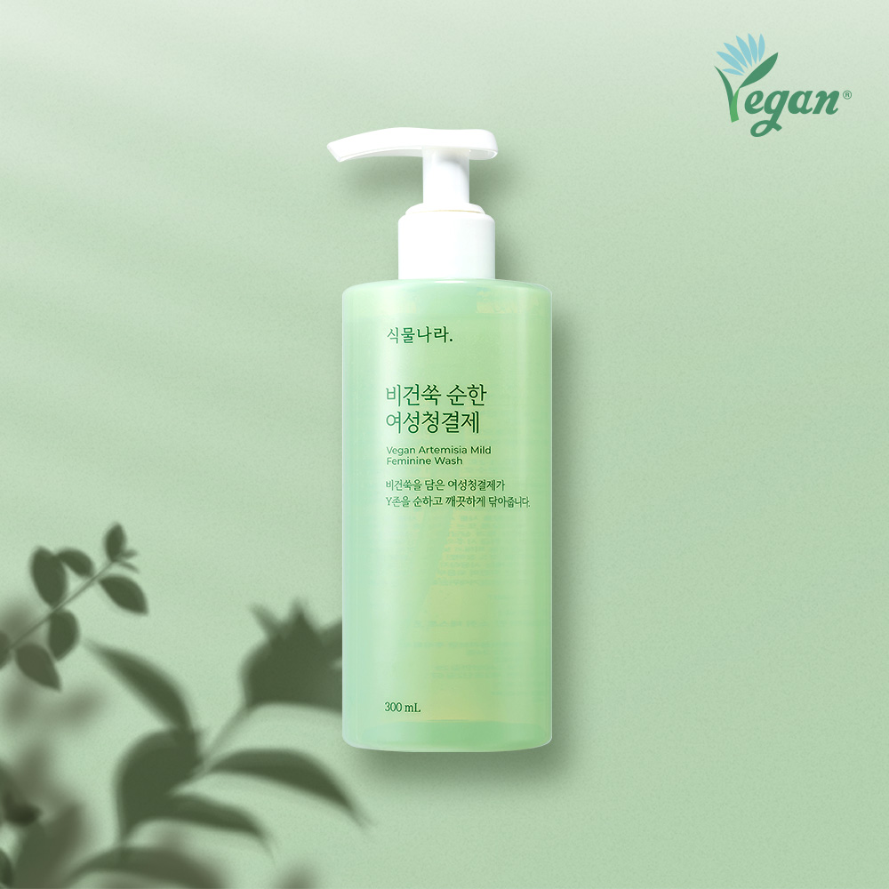식물나라 비건쑥 순한 여성청결제 리필 기획 (300mL x 2개) 이미지 2