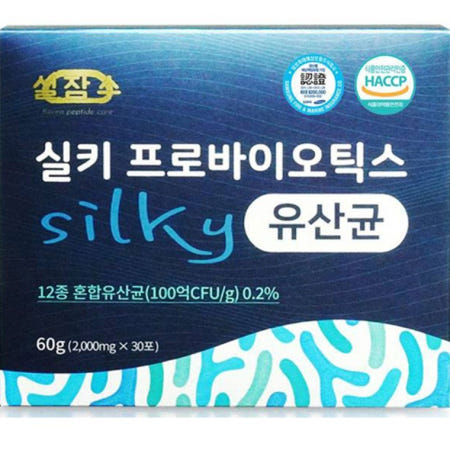 설잠수 실키 프로바이오틱스유산균 펩타이드 2g x 30포