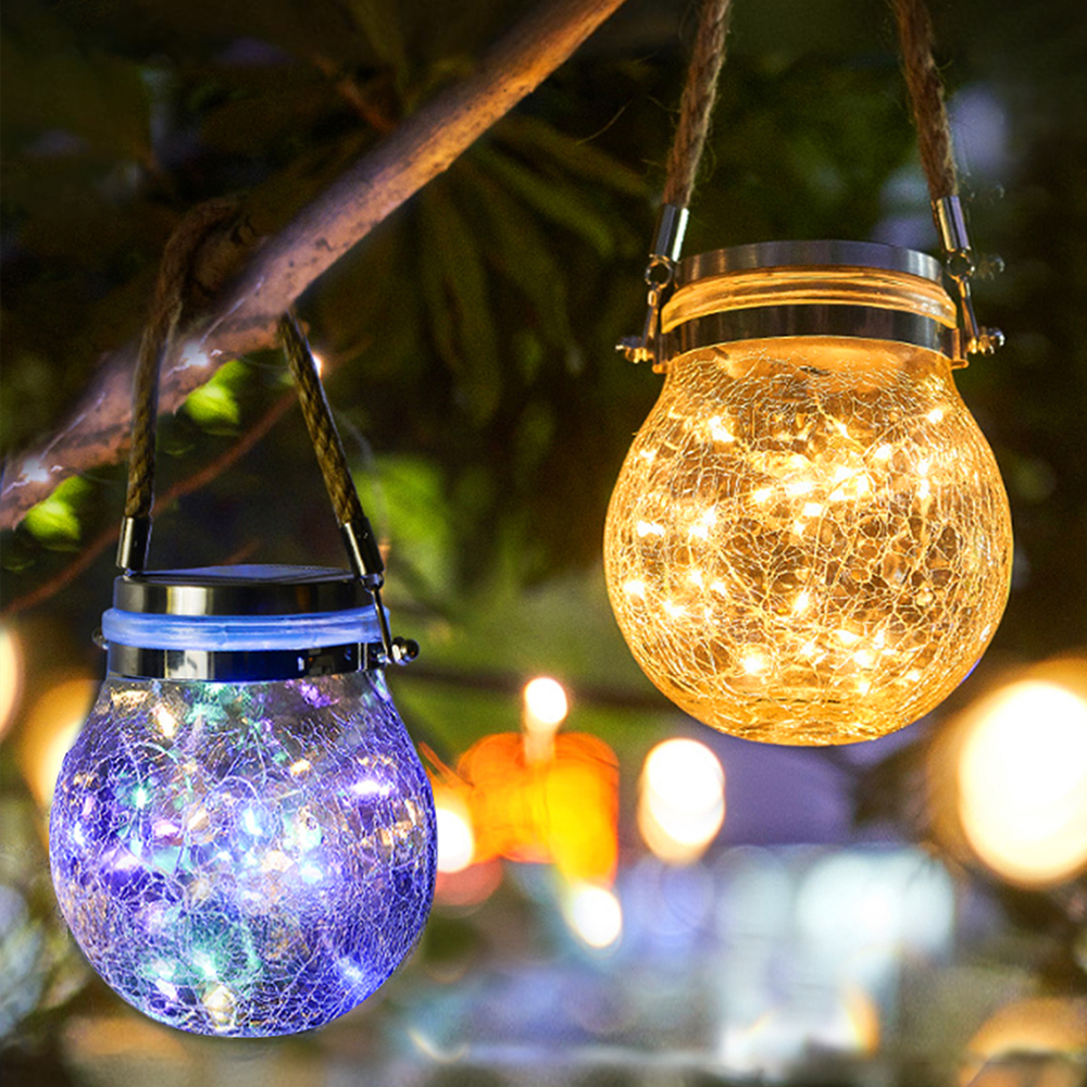 태양광 정원등 태양열 조명 LED 항아리등 전구 야외 조명등