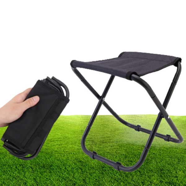 포켓형 접이식의자 강철 중형 블랙 초경량 휴대용 폴딩 미니의자 야외 포켓 캠핑 등산 낚시 체어 두랄루민 백패킹