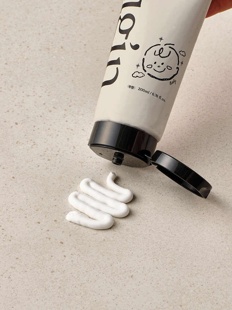 [고보습오일GIFT] 허긴 신생아 아기 인텐시브 100시간 보습 아토 크림 (무향) 200ml, 2개 - 상세 이미지 5