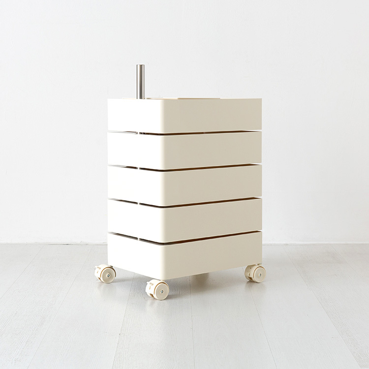 빙그리 회전서랍 트롤리 5단 크림 7097.6474