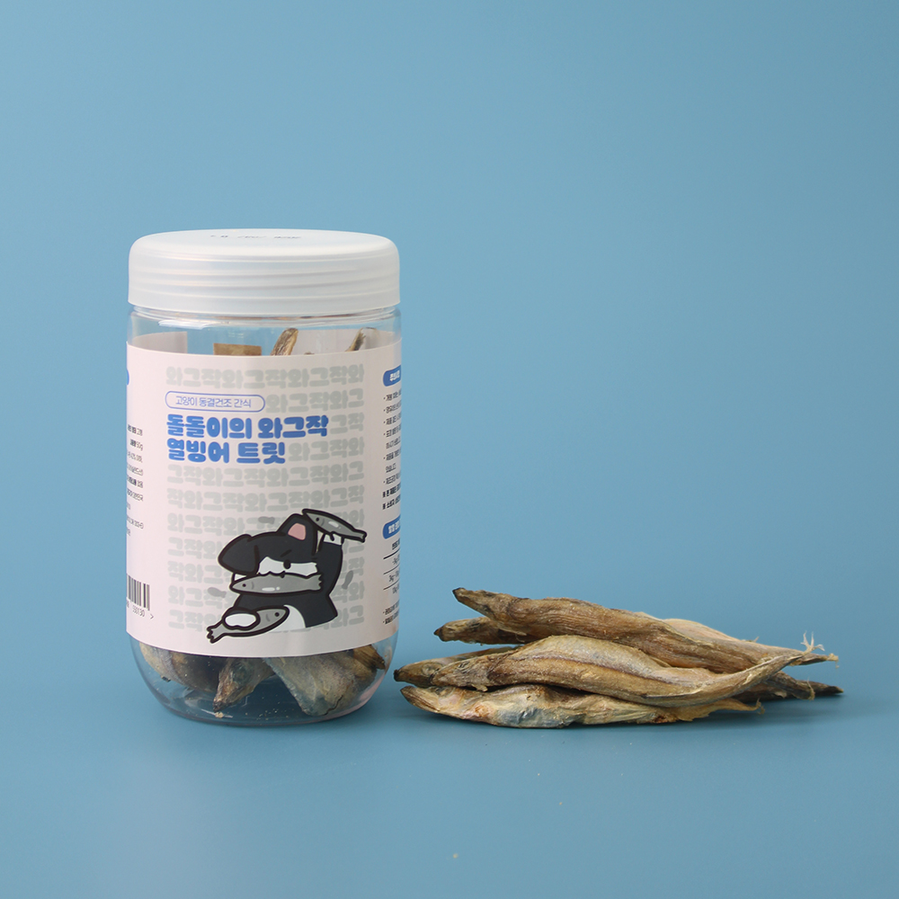 페네핏 고양이 동결건조 트릿 훈련 칭찬 저칼로리 간식 열빙어, 200g, 1개 - 상세 이미지 3