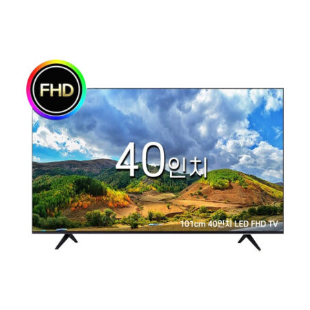 AION 휴게실 FHD 직하형 LED TV 스탠드 16W 듀얼스피커 주사율 60Hz 플란티움 40인치