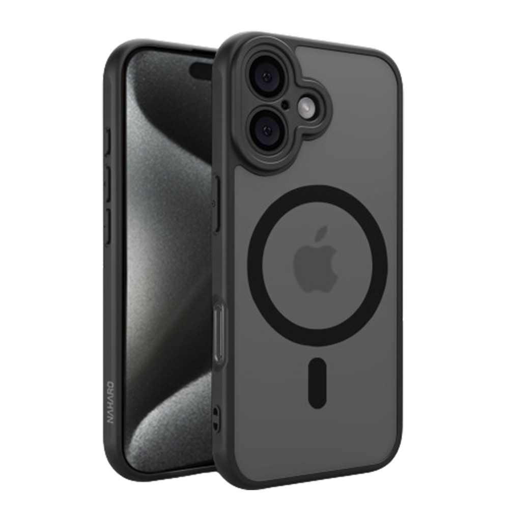 나하로 맥세이프 케이스 아머 하이브리드 블랙, 아이폰16 프로 맥스