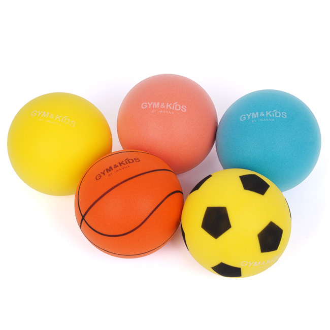 짐앤키즈 무소음 탱탱볼 소프트볼 18cm 층간소음방지 스펀지공