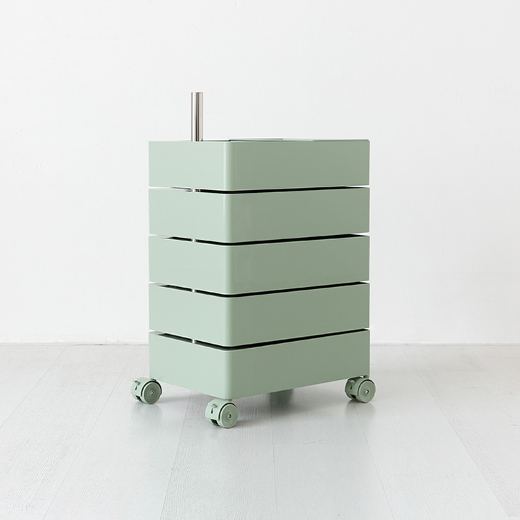 빙그리 회전서랍 트롤리 5단 그린 3325.9215