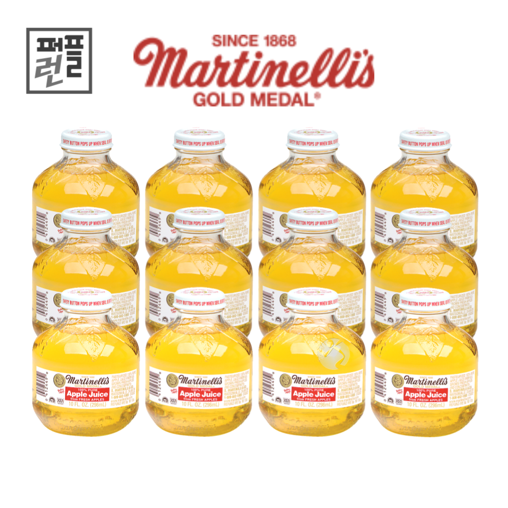 마르티넬리 골드메달 애플쥬스 296ml x 24병(둥근병)유리병 - 상세 이미지 4