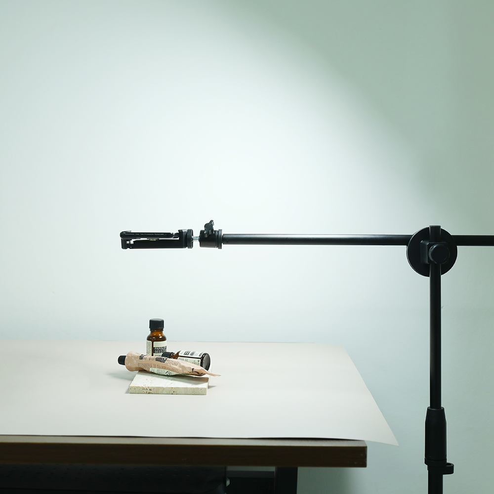 유튜브 수직 촬영 거치대 항공샷 스마트폰 탑뷰 스탠드 핸드폰 스탠딩