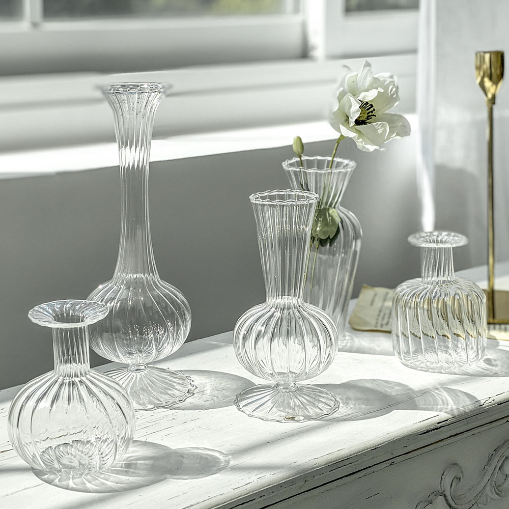 마티니 북유럽 엔틱 테이블 미니 호리병 유리 화병 유리병 공병 C타입