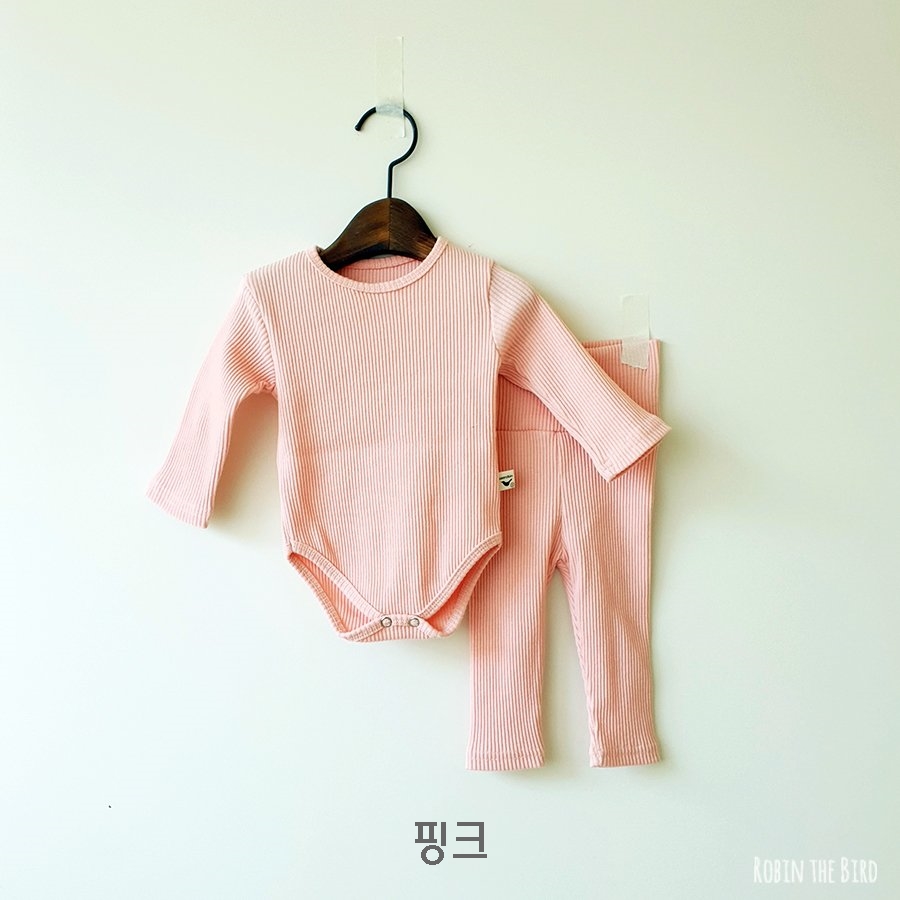 가을 아기 유아 골지 바디슈트 6개월 돌 아기옷 긴팔 - 상세 이미지 3