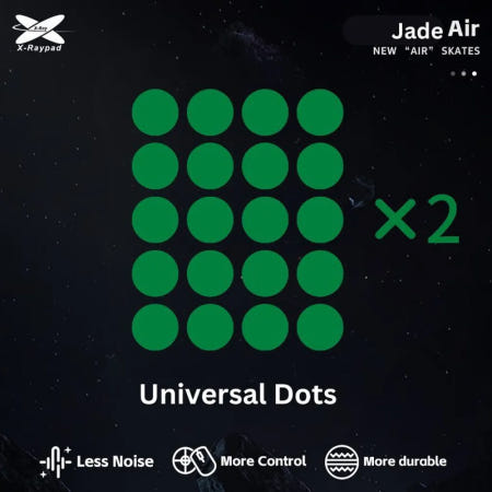 X-raypad 제이드 AIR 유니버셜 도트 40pcs 범용 유리패드 마우스 피트 엑스레이