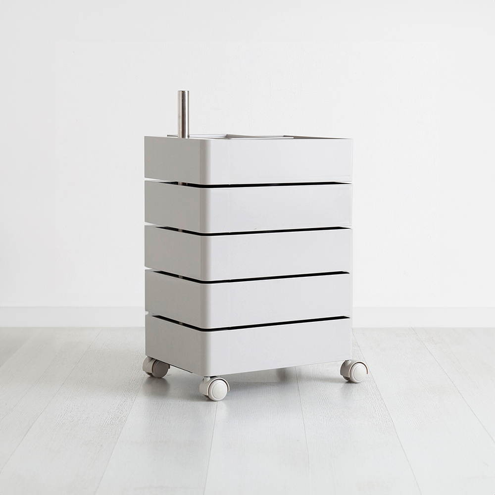 빙그리 회전서랍 트롤리 5단 라이트그레이 8797.4829