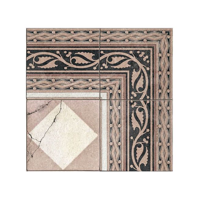 베이자플로우 PVC 타일 러그 - 갬빗 블러쉬 140 x 220 cm - 상세 이미지 3