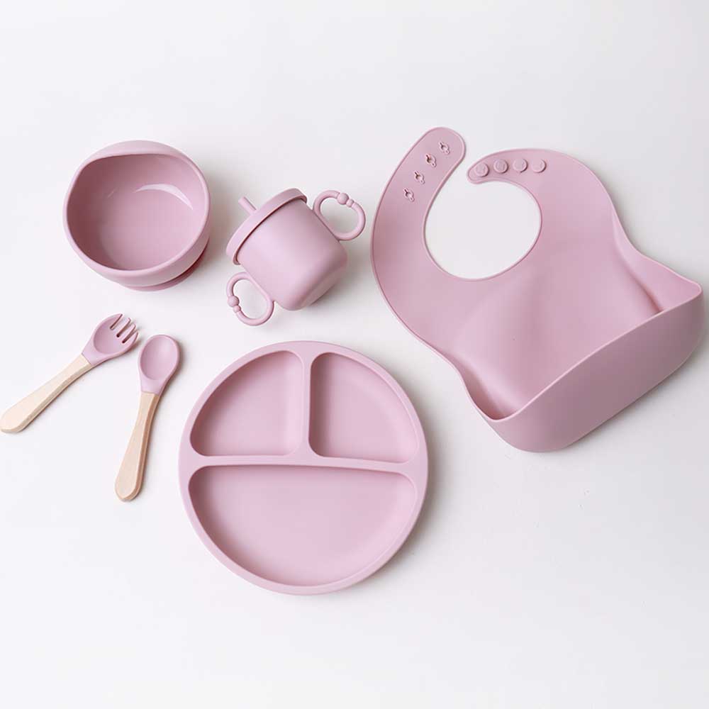 핫버튼 유아식 식판 초기 이유식 이유식기 세트 아기 흡착볼