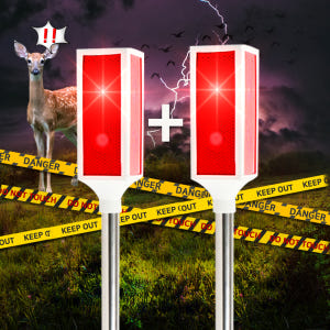 태양광 경광등 태양열 경고등 쏠라 LED 소리 야생 동물 퇴치기 고라니 ... 실사용 후기 | 효과 있을까? - 상품 이미지 1