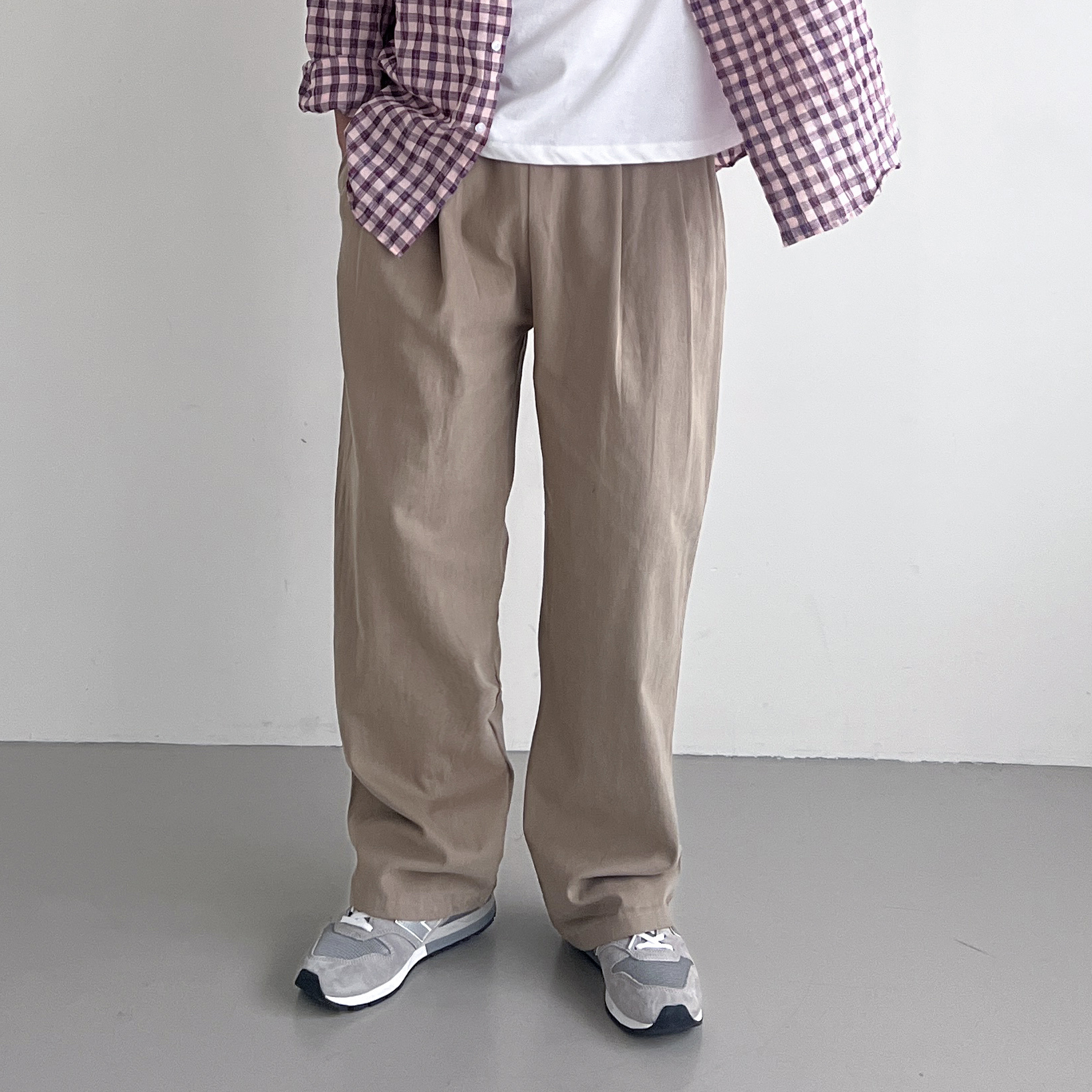 1+1 와이드치노팬츠 남자통바지 남자벌룬팬츠 - 상세 이미지 2