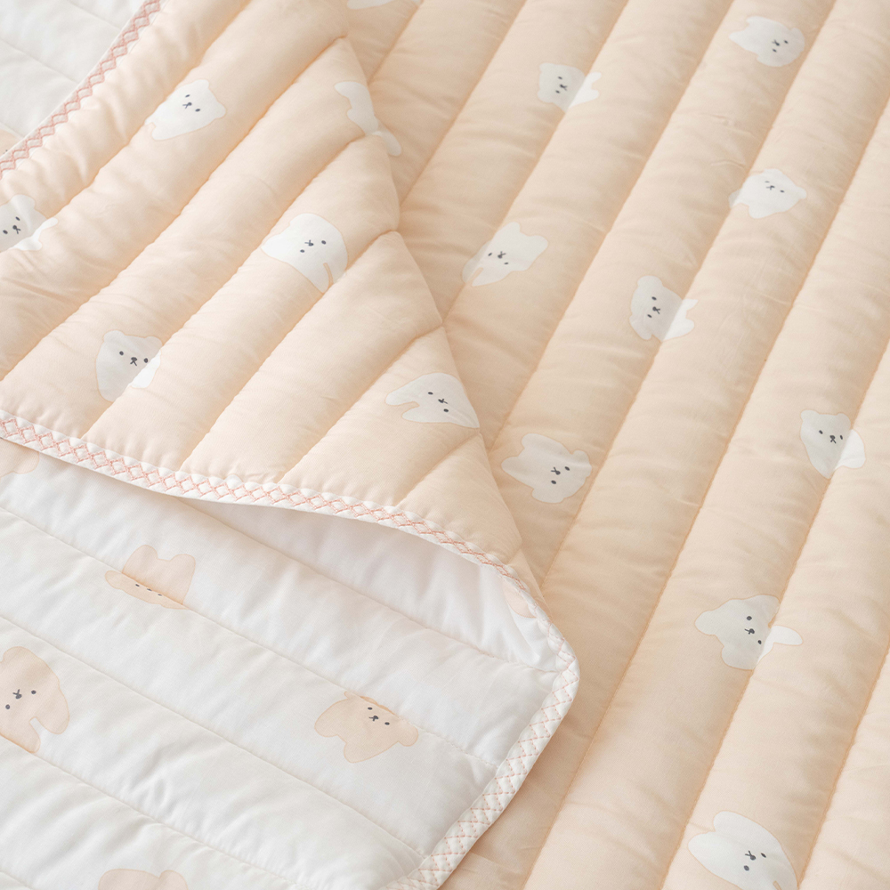 모달패드 강아지 몽이 모달100 사계절 슈퍼싱글 양면패드 어린이침구