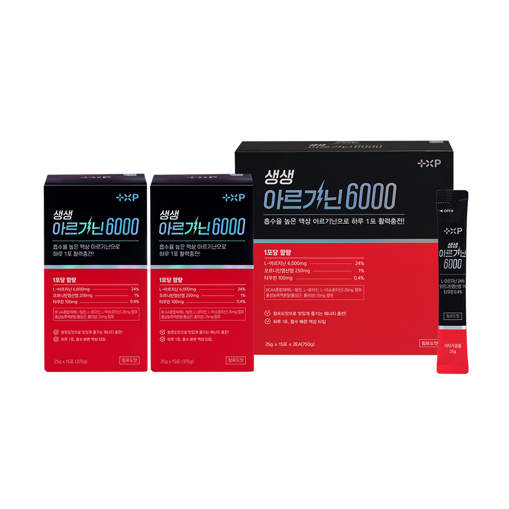 고함량 액상 생생 아르기닌 6000 활력 효능 파워 에너지 30포 청포도맛
