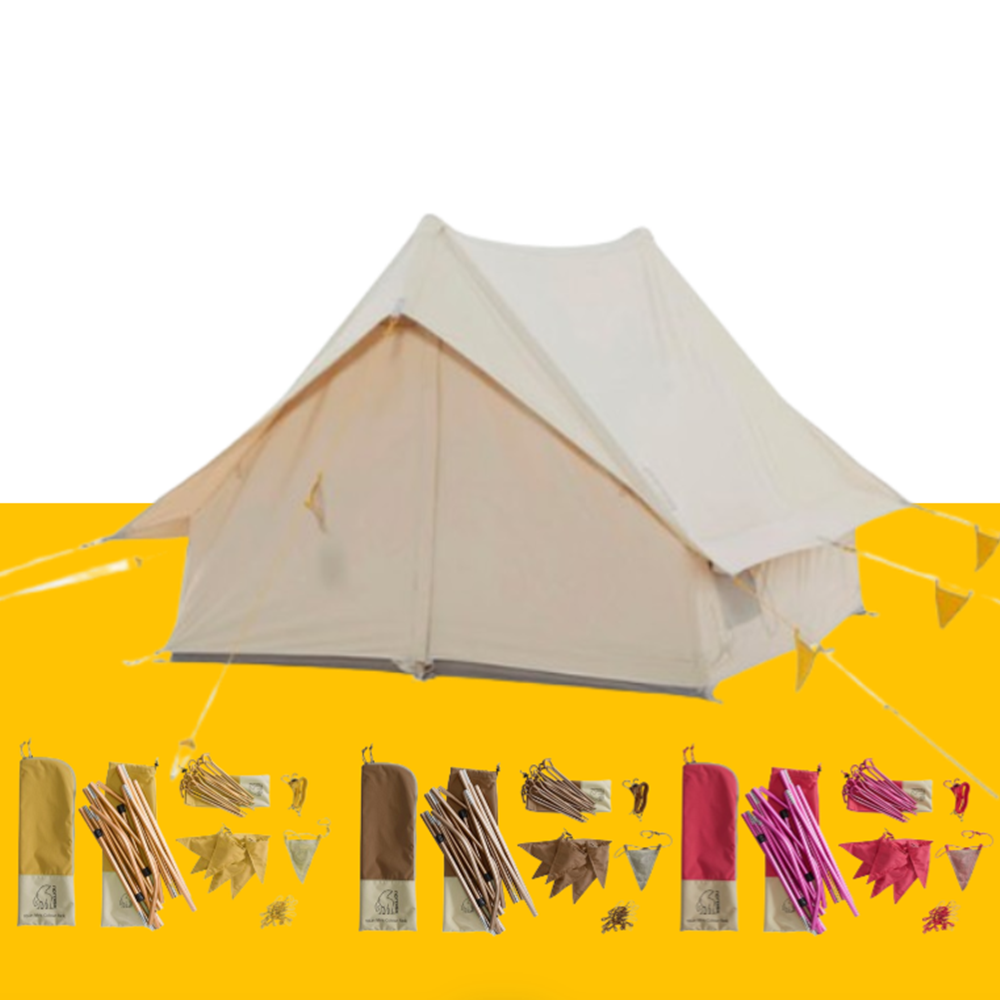 노르디스크 이든 테크 미니 텐트 컬러팩 풀세트 면 2인용 미니 감성 나들이 캠핑 텐트