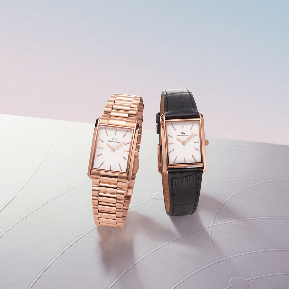 다니엘 웰링턴 BOUND BLACK CROCODILE 2컬러 남녀 공용 가죽패션시계