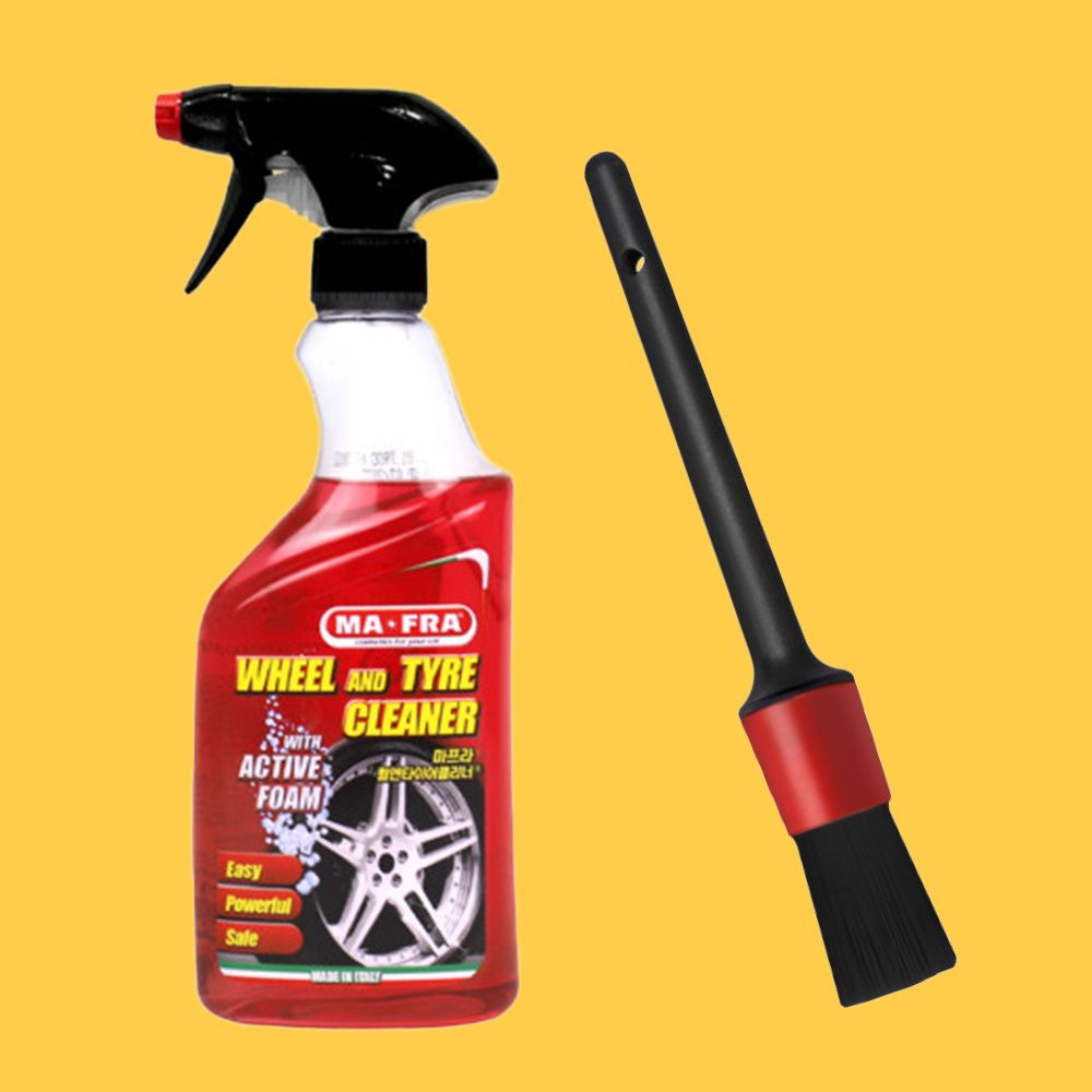 마프라 휠앤타이어 500ml+16호 브러쉬 세트 타이어 세정제 갈변 제거제 제품 이미지