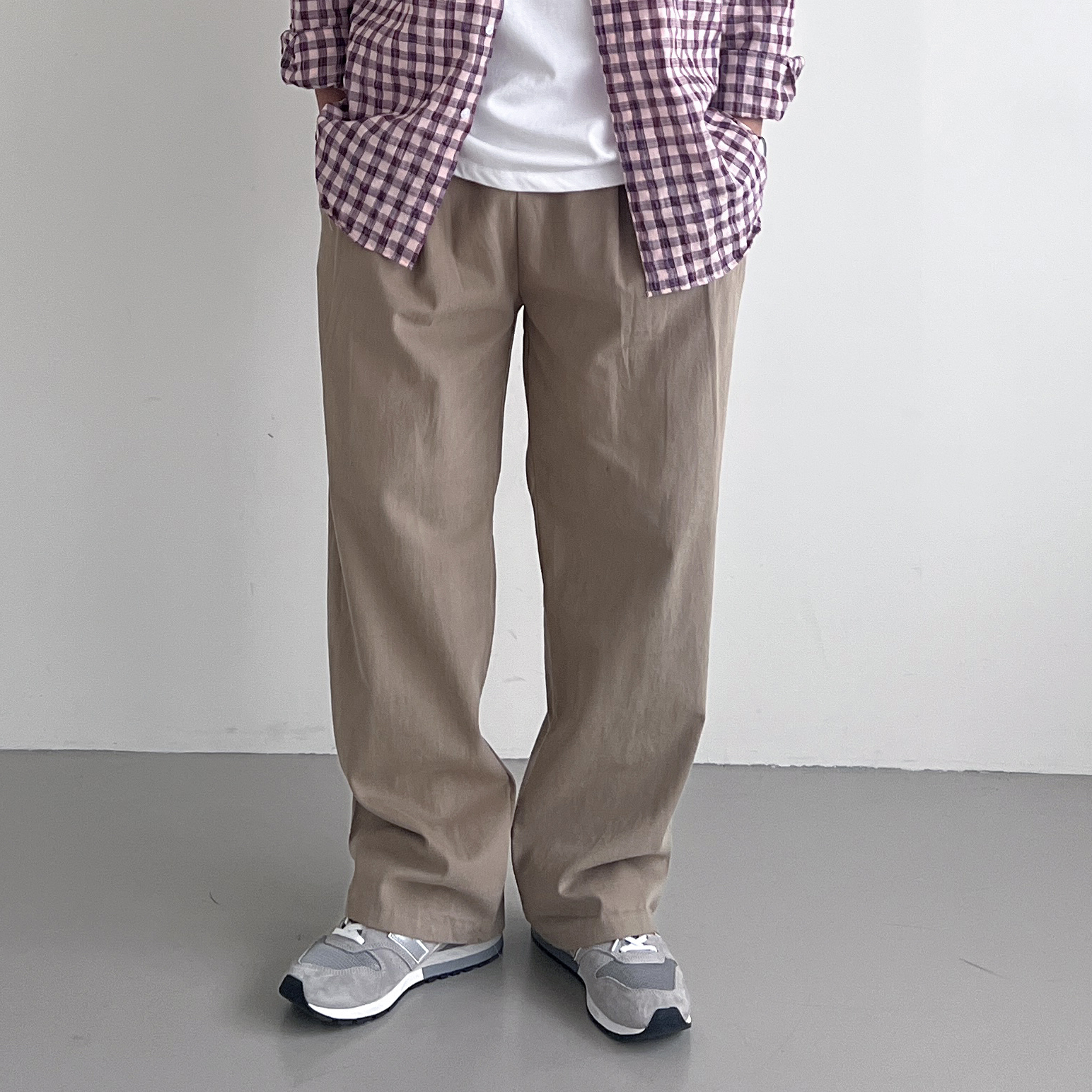 1+1 와이드치노팬츠 남자통바지 남자벌룬팬츠 - 상세 이미지 3