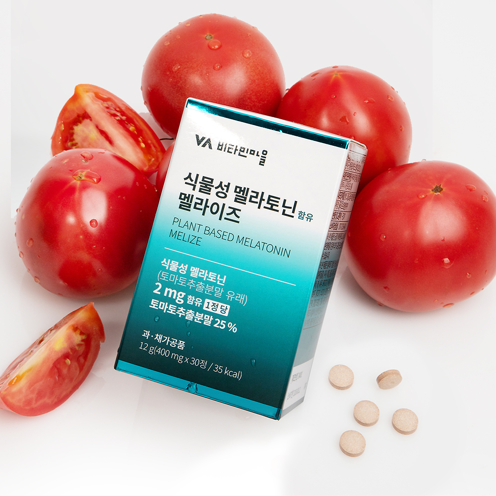 비타민마을 식물성 멜라토닌 2mg 함유 토마토추출물 멜라이즈 30정 1개월분 - 상세 이미지 4